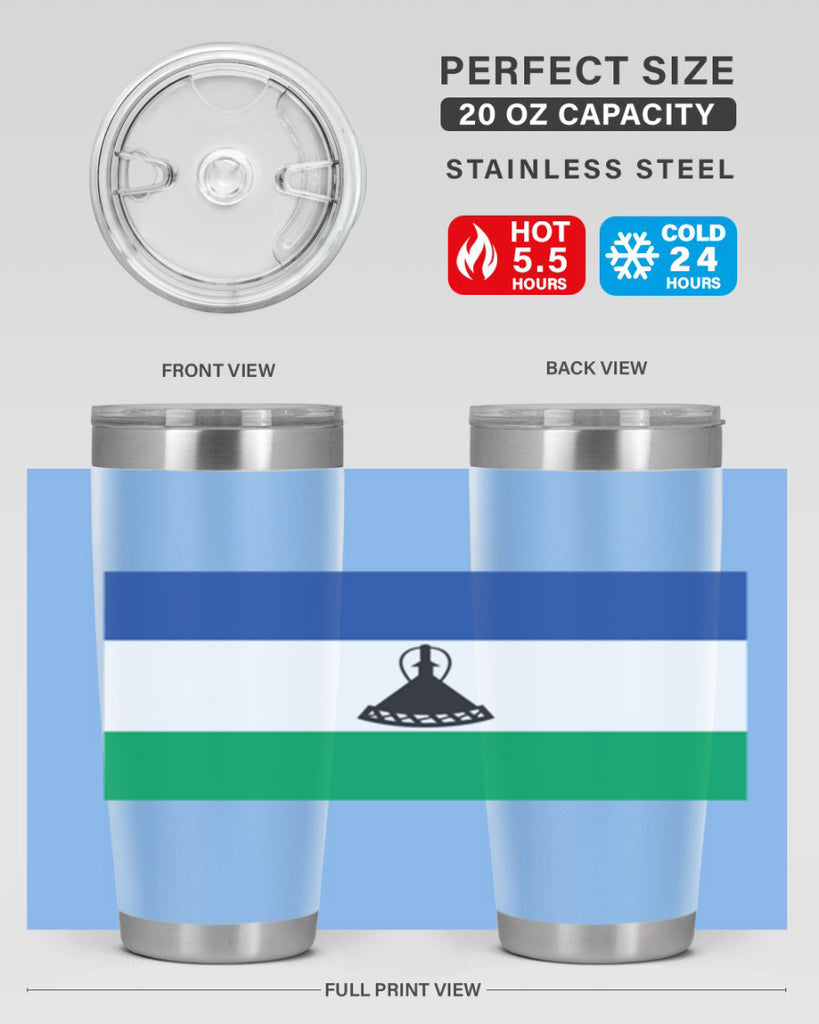 Lesotho 102#- world flags- Tumbler