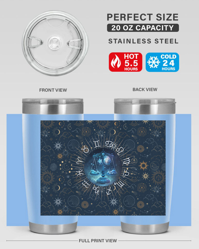 Libra Straight 317#- zodiac- Tumbler