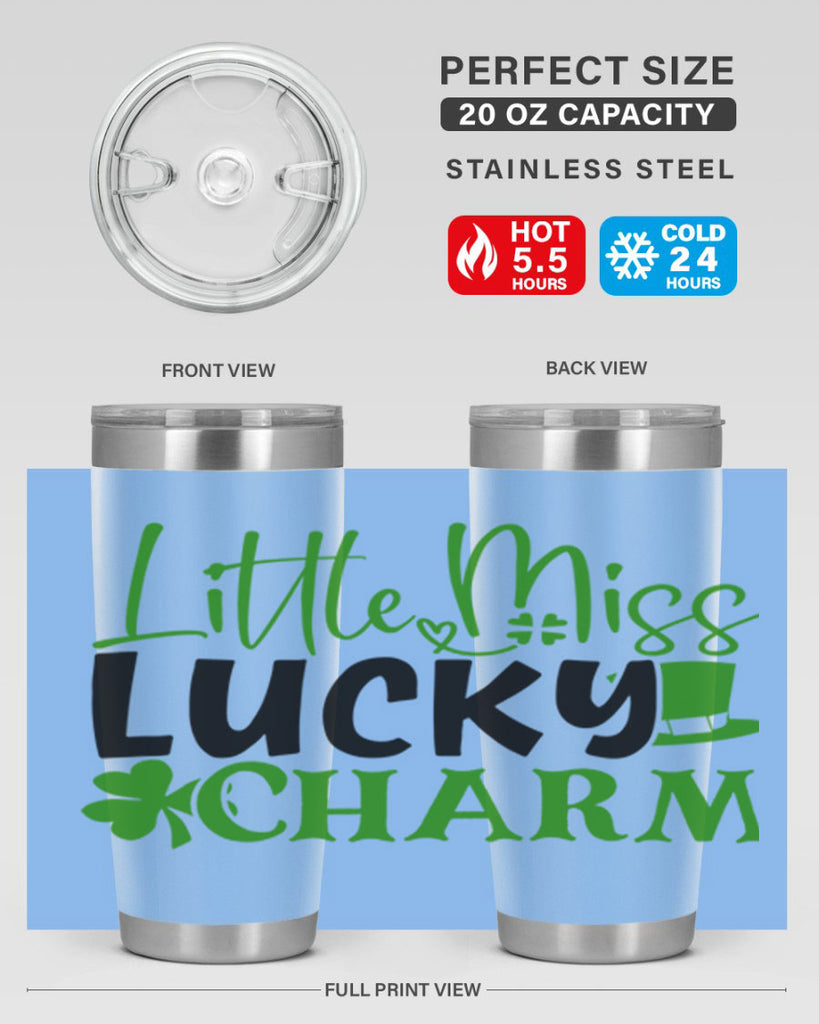 Little Miss Lucky Charm Style 154#- St Patricks Day- Tumbler