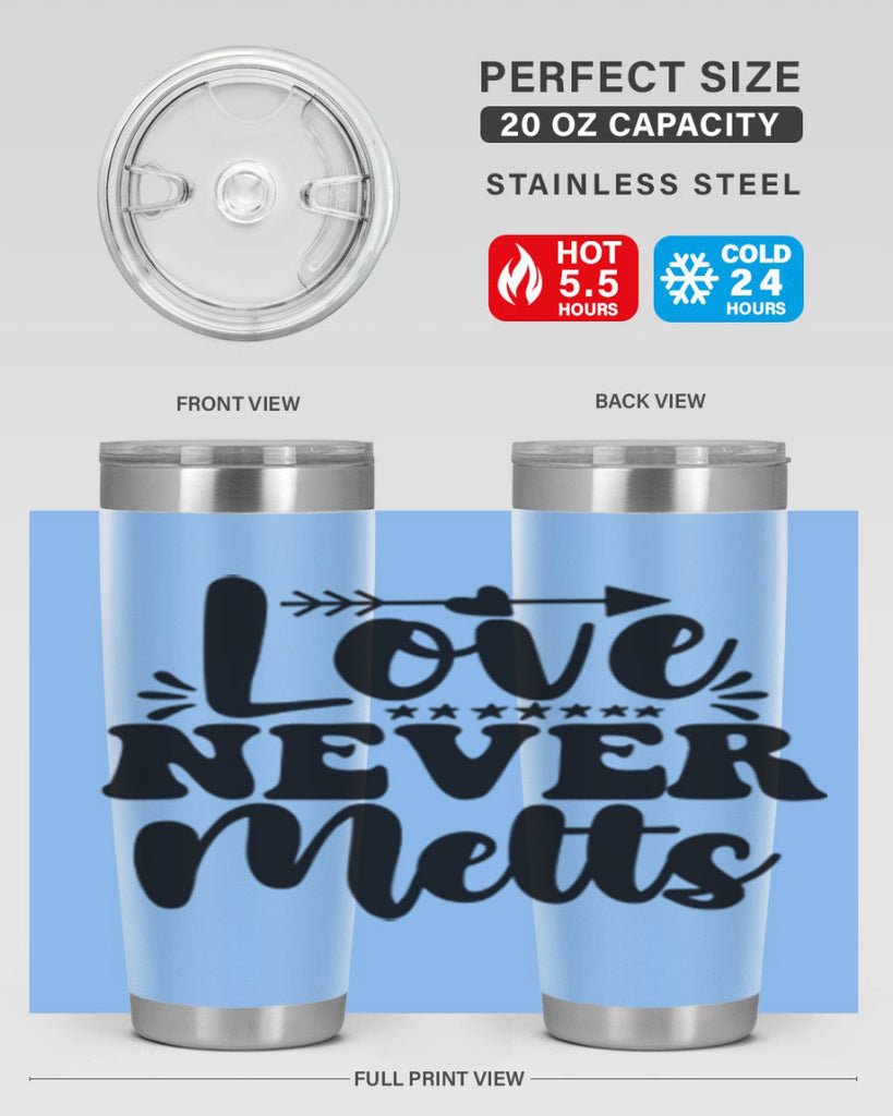 Love Never Melts 310#- winter- Tumbler