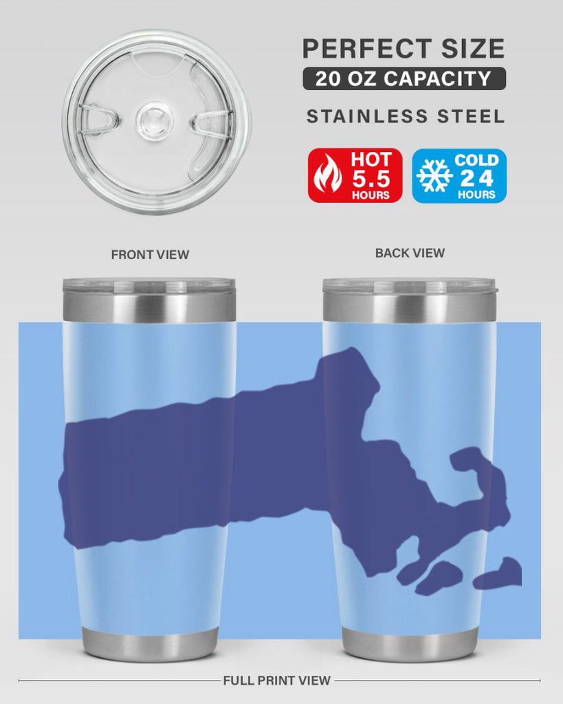 Massachusetts 30#- stateflags- Tumbler