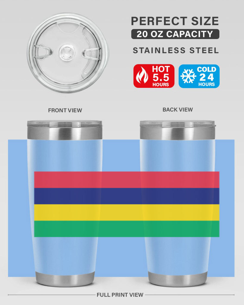 Mauritius 88#- world flags- Tumbler