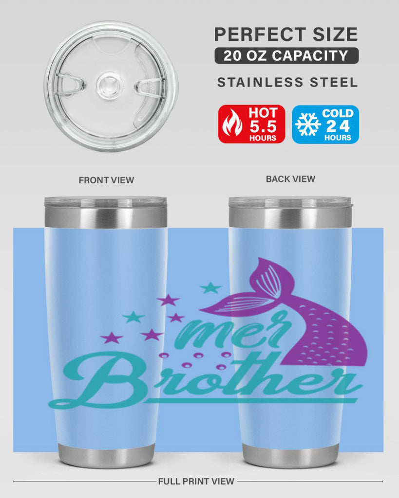 Mer Brother 323#- mermaid- Tumbler