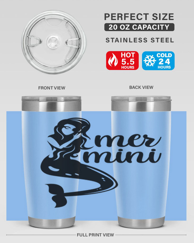 Mer mini 352#- mermaid- Tumbler