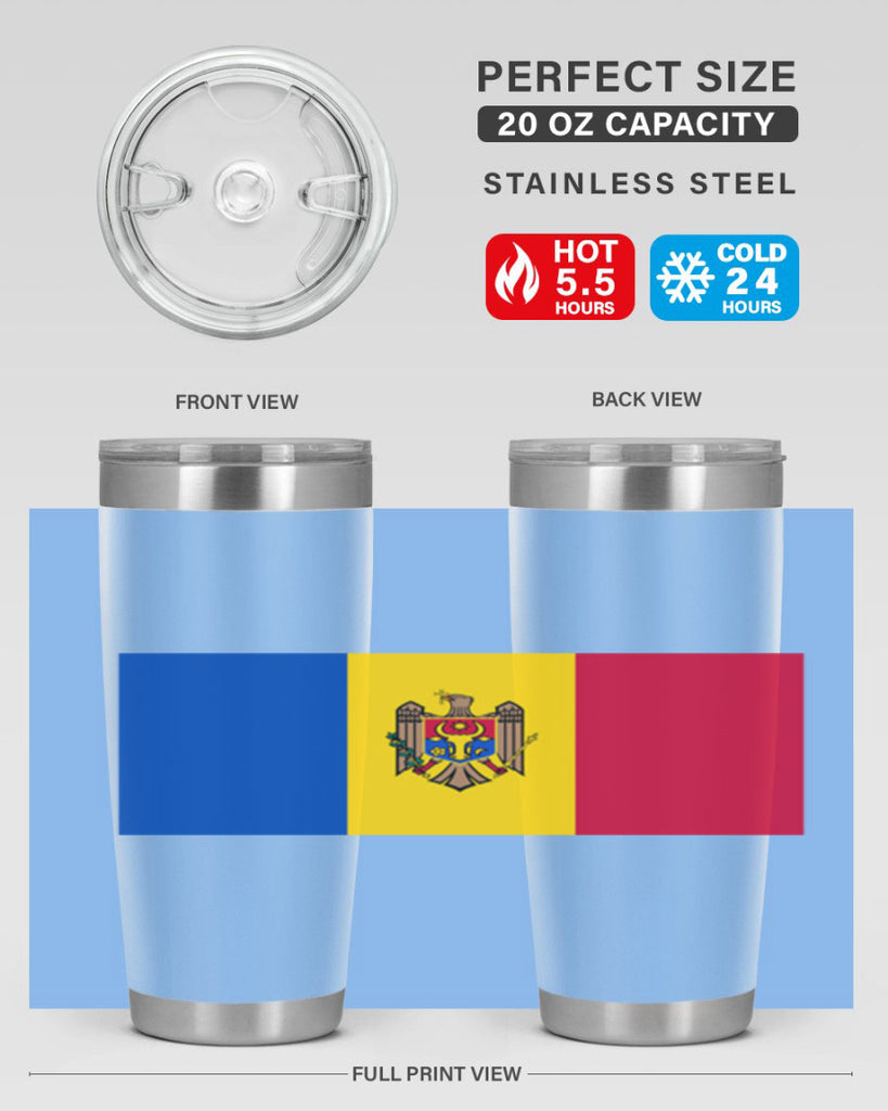 Moldova 85#- world flags- Tumbler