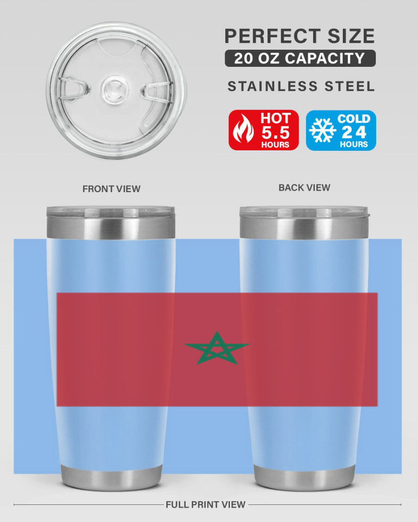 Morocco 81#- world flags- Tumbler