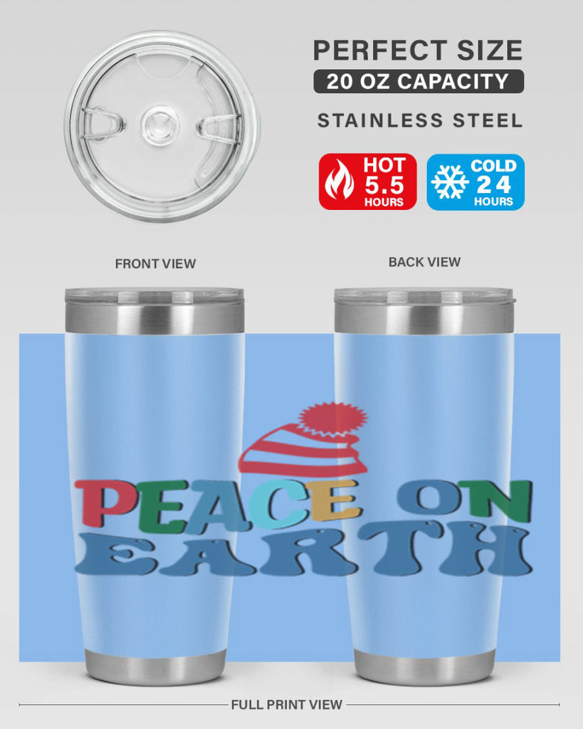 Peace on Earth 337#- winter- Tumbler