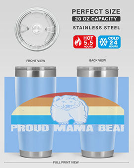 Proud mama bear 26#- Bears- Tumbler