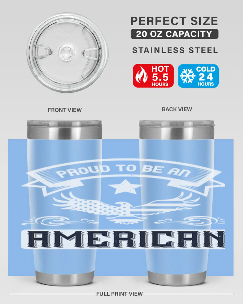 Proud to be an American Style 189#- Fourt Of July- Tumbler