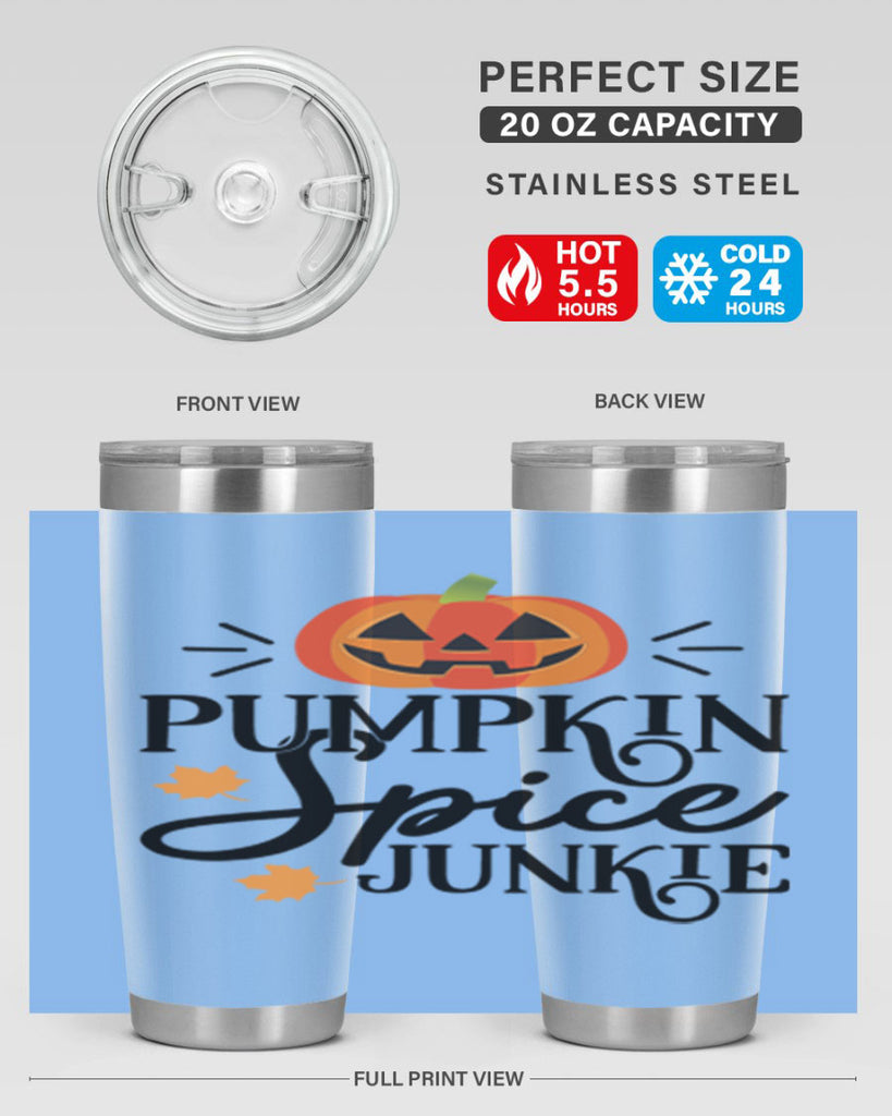 Pumpkinspicejunkie 568#- fall- Tumbler