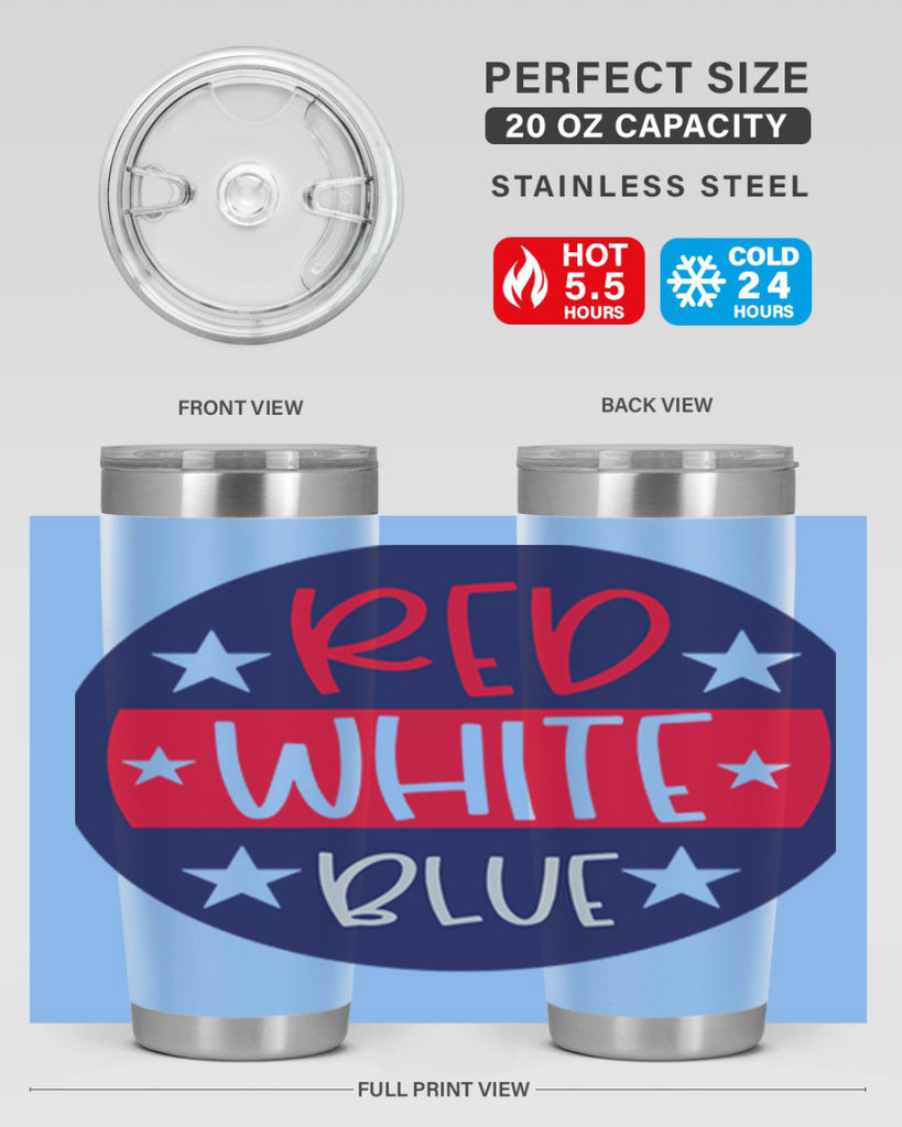 Red White Blue Style 170#- Fourt Of July- Tumbler