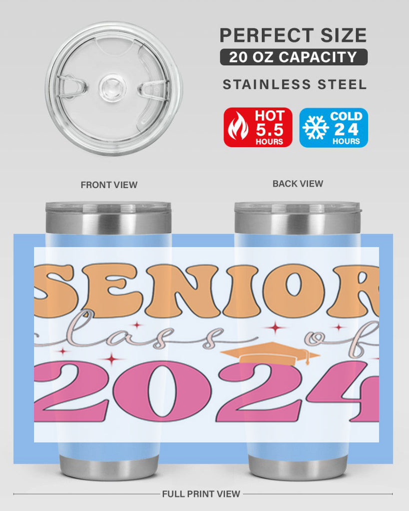 Senior class of 2024 19#- 12th grade- Tumbler