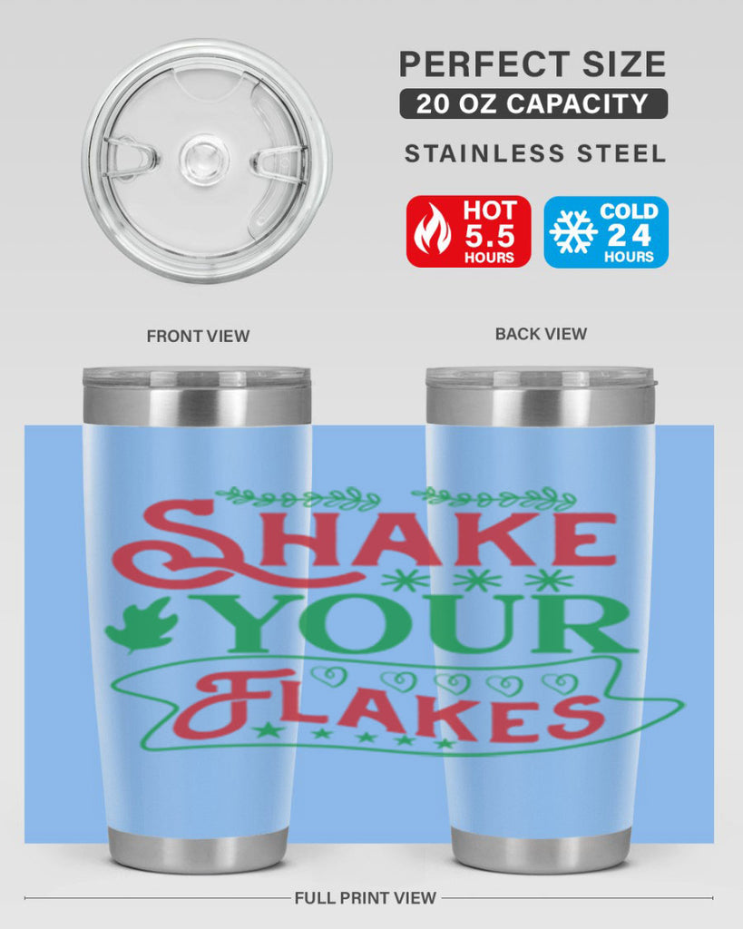 Shake Your Flakes 358#- winter- Tumbler