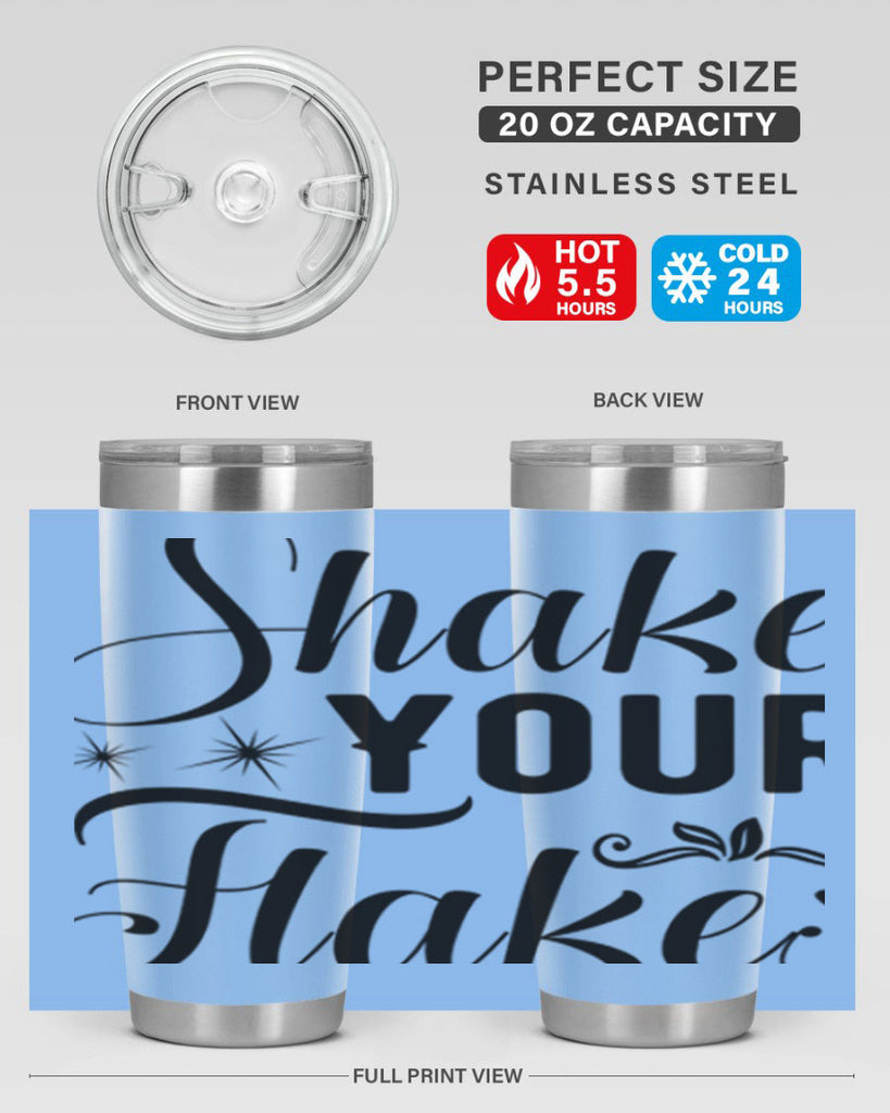 Shake Your Flakes 362#- winter- Tumbler