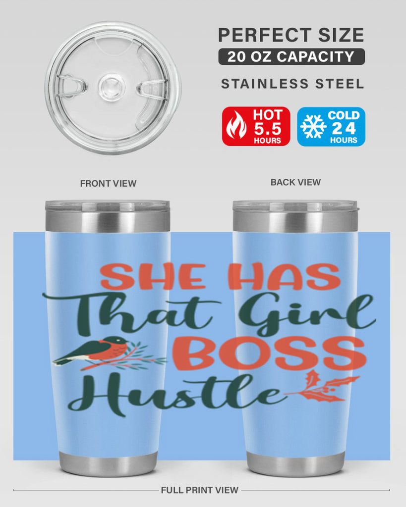 She Has That Girl Boss Hustle 363#- winter- Tumbler