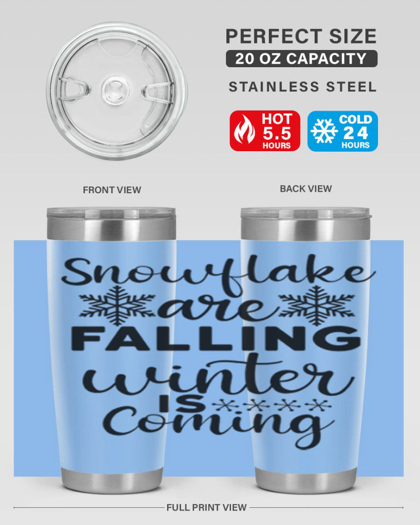 Snowflake Are Falling Winter Is 375#- winter- Tumbler