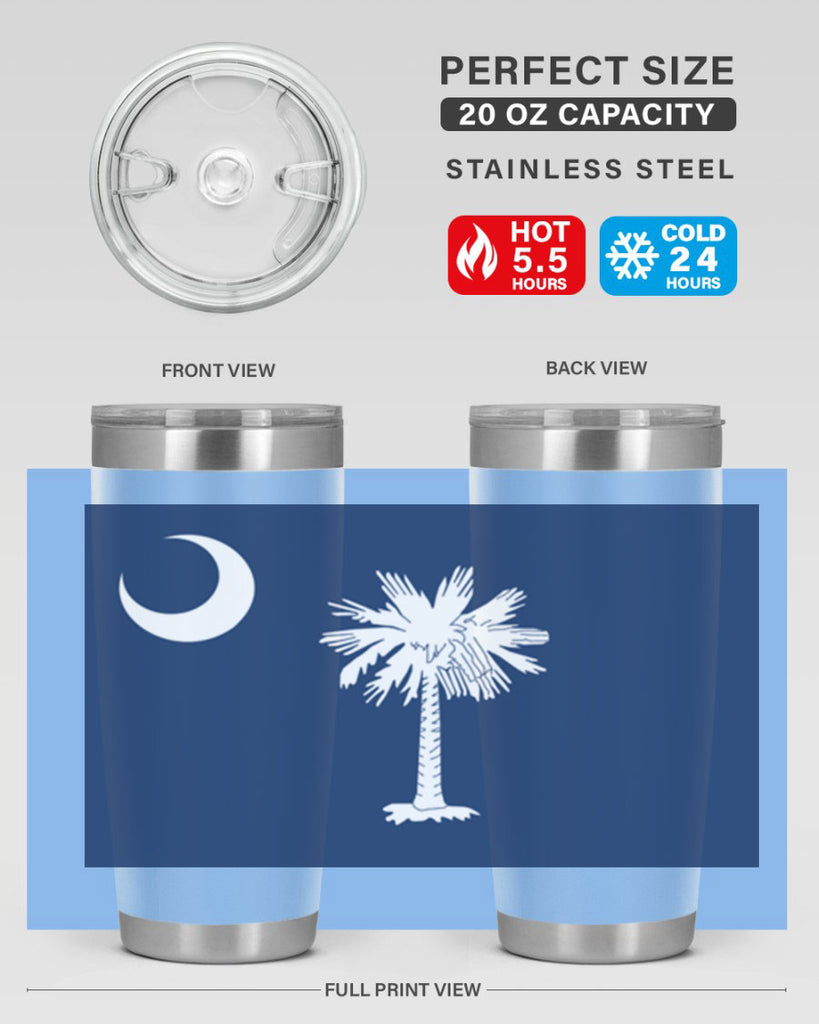 South Carolina 12#- Us Flags- Tumbler