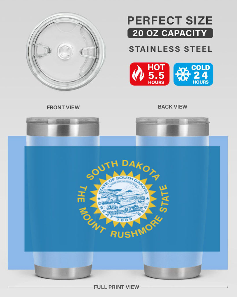 South Dakota 11#- Us Flags- Tumbler