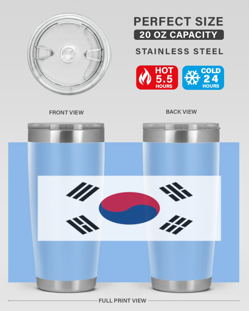 South Korea 35#- world flags- Tumbler