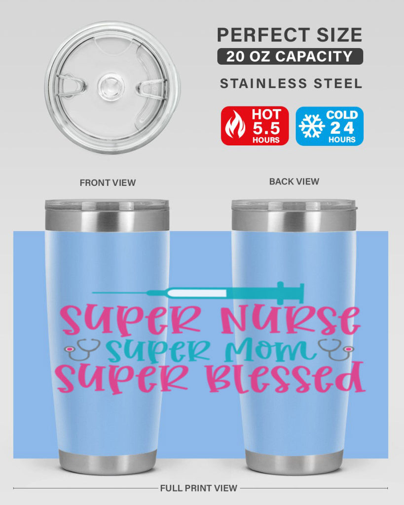 Super Nurse Super Mom Style 347#- nurse- tumbler