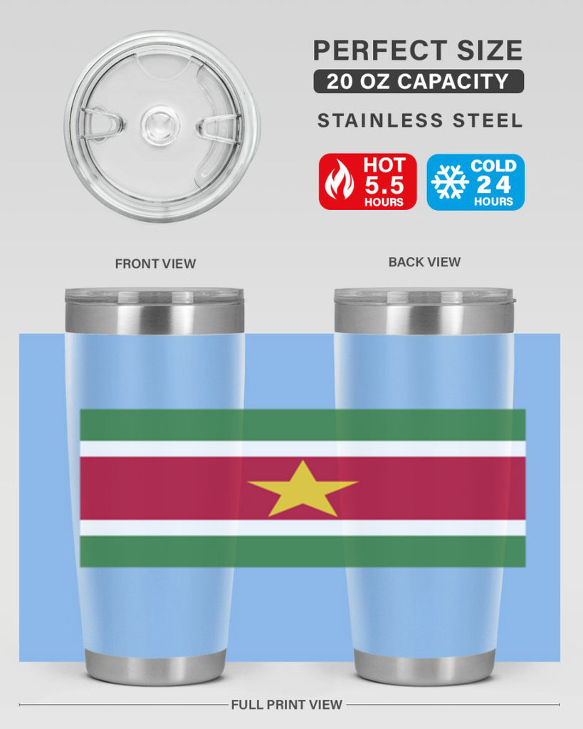 Suriname 30#- world flags- Tumbler