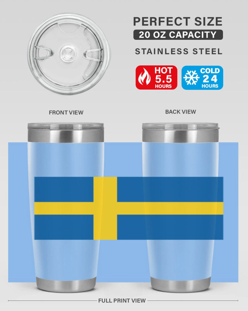 Sweden 29#- world flags- Tumbler