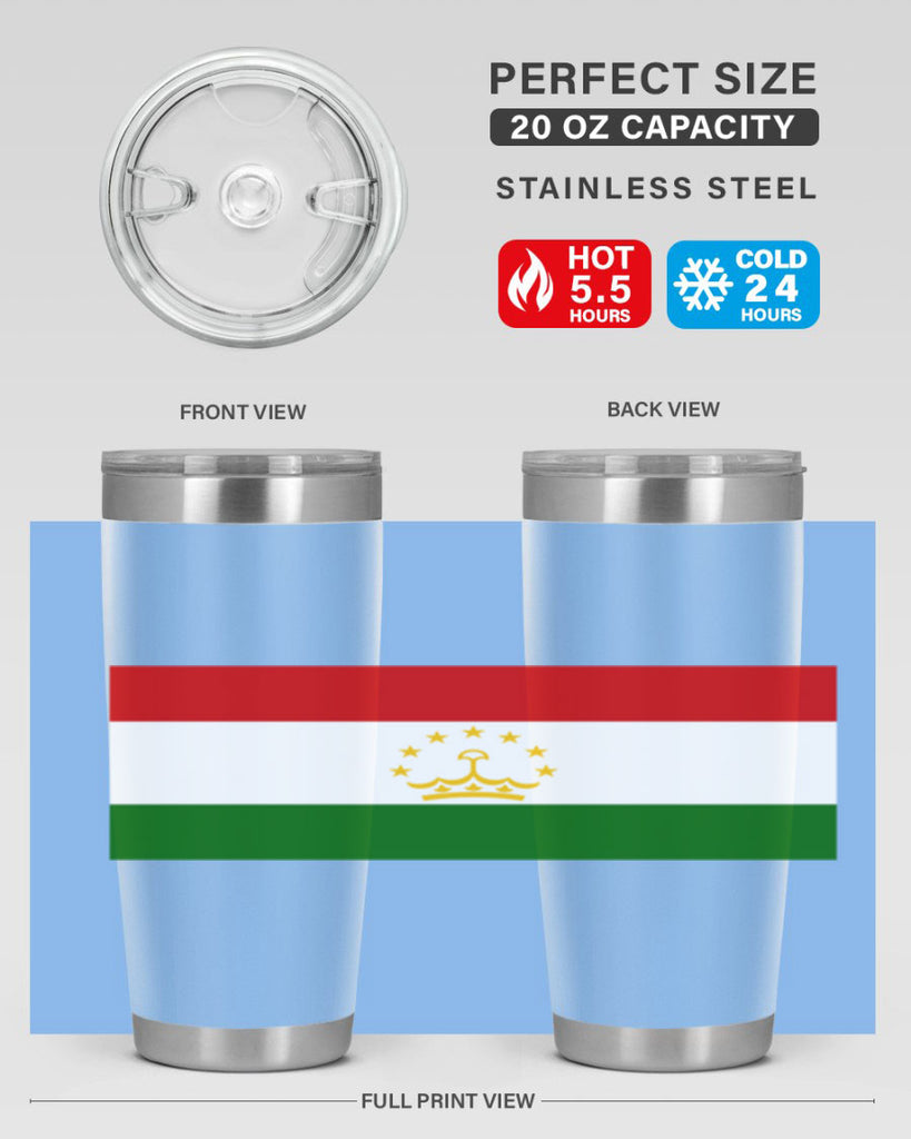 Tajikistan 25#- world flags- Tumbler