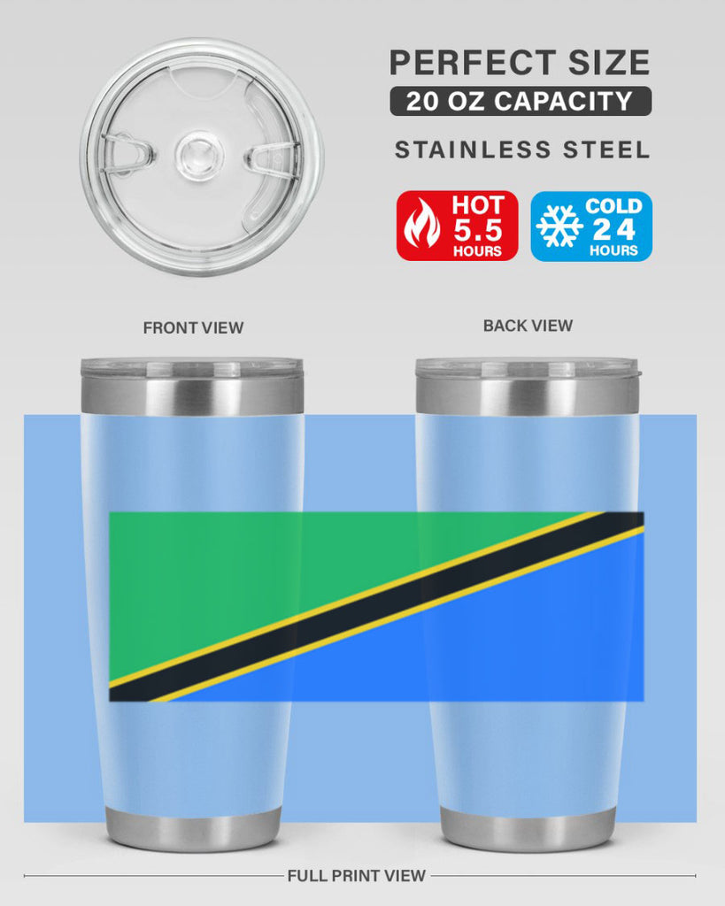 Tanzania 24#- world flags- Tumbler
