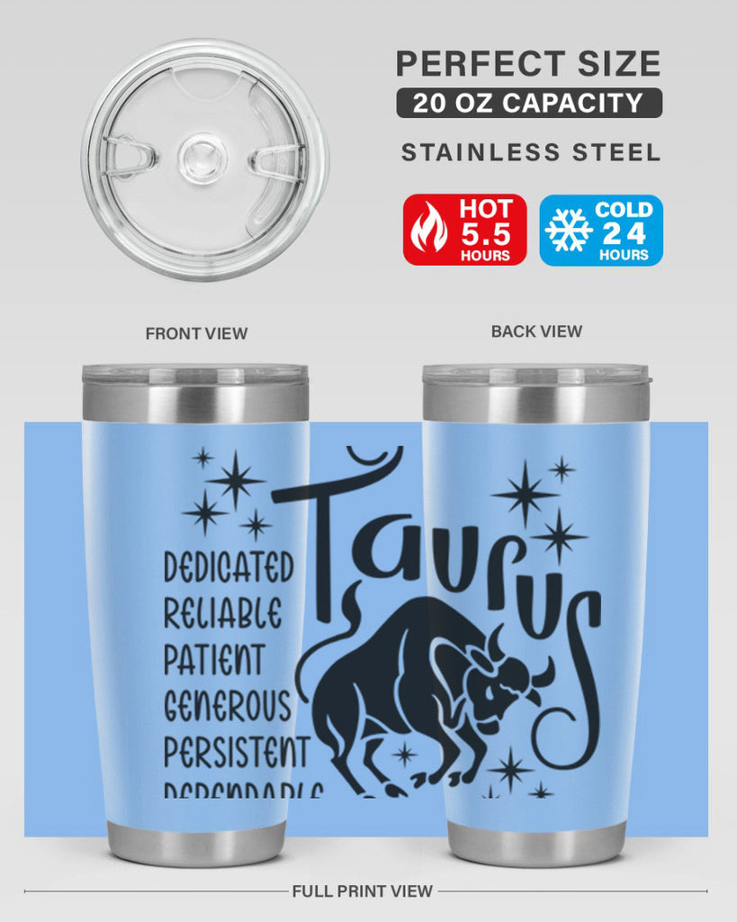 Taurus 486#- zodiac- Tumbler