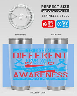 To become different from what we are we must have some awareness of what we are Style 11#- self awareness- Tumbler