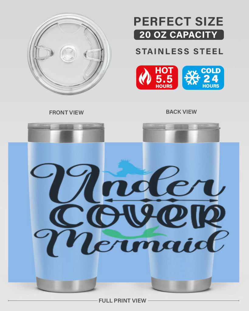 Under Cover Mermaid 651#- mermaid- Tumbler