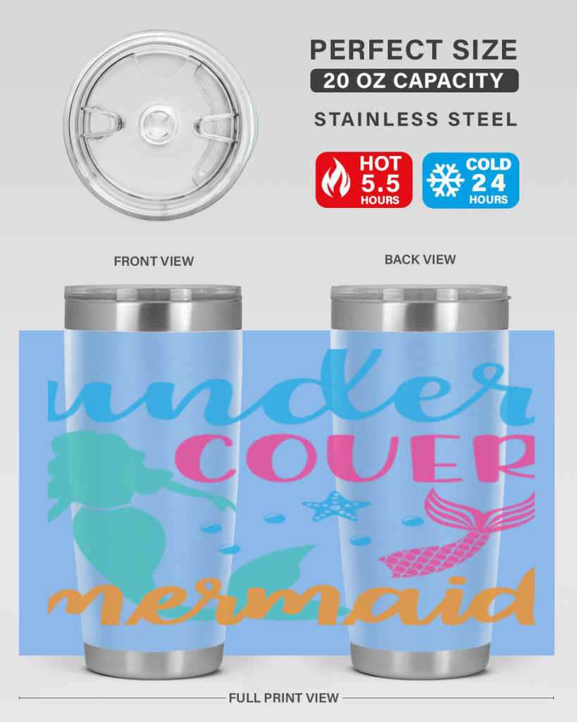 Under Cover Mermaid Design 654#- mermaid- Tumbler