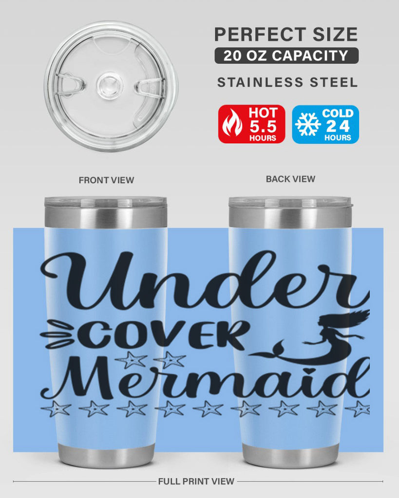 Under cover mermaid 650#- mermaid- Tumbler