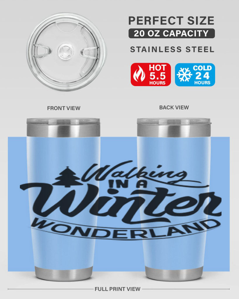 Walking In A Winter Wonderland 435#- winter- Tumbler