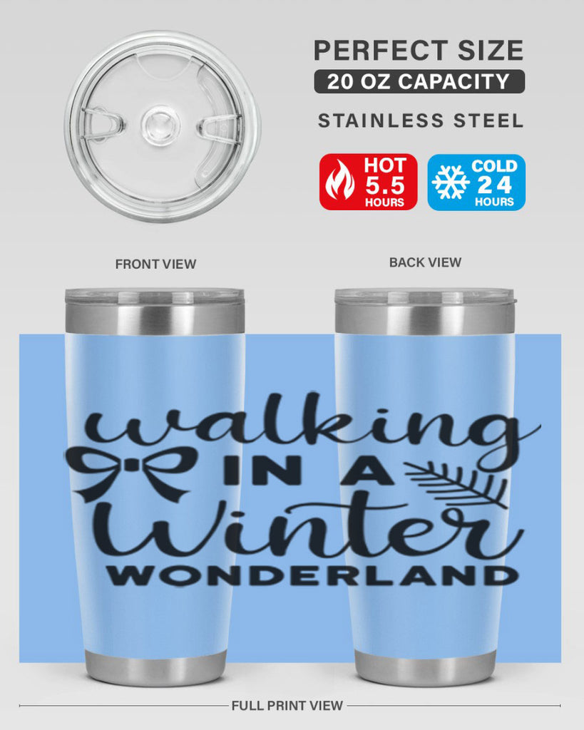 Walking In A Winter Wonderland 441#- winter- Tumbler