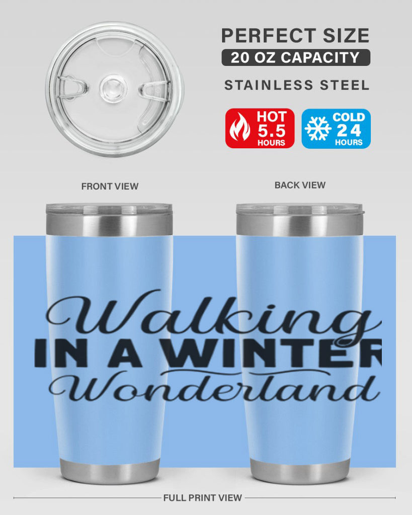 Walking in a Winter Wonderland 434#- winter- Tumbler