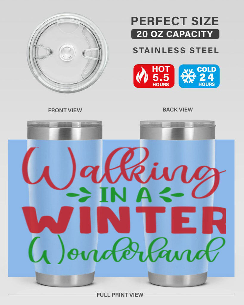 Walking in a Winter Wonderland 436#- winter- Tumbler