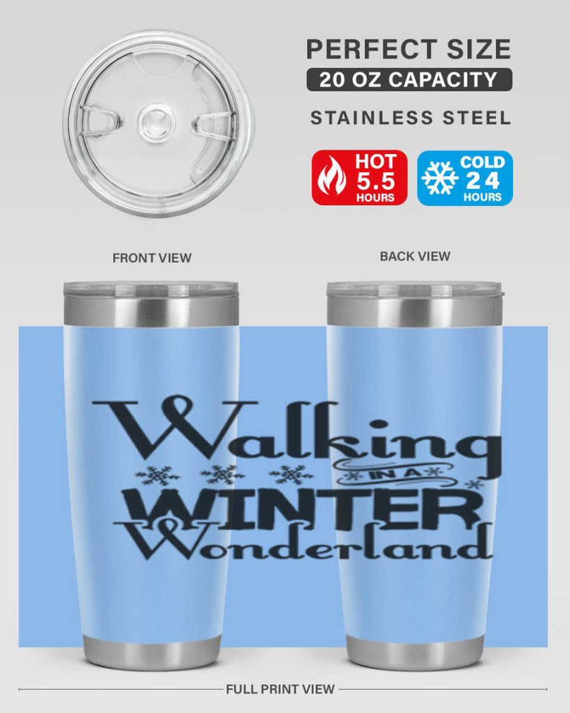 Walking in a Winter Wonderland 437#- winter- Tumbler