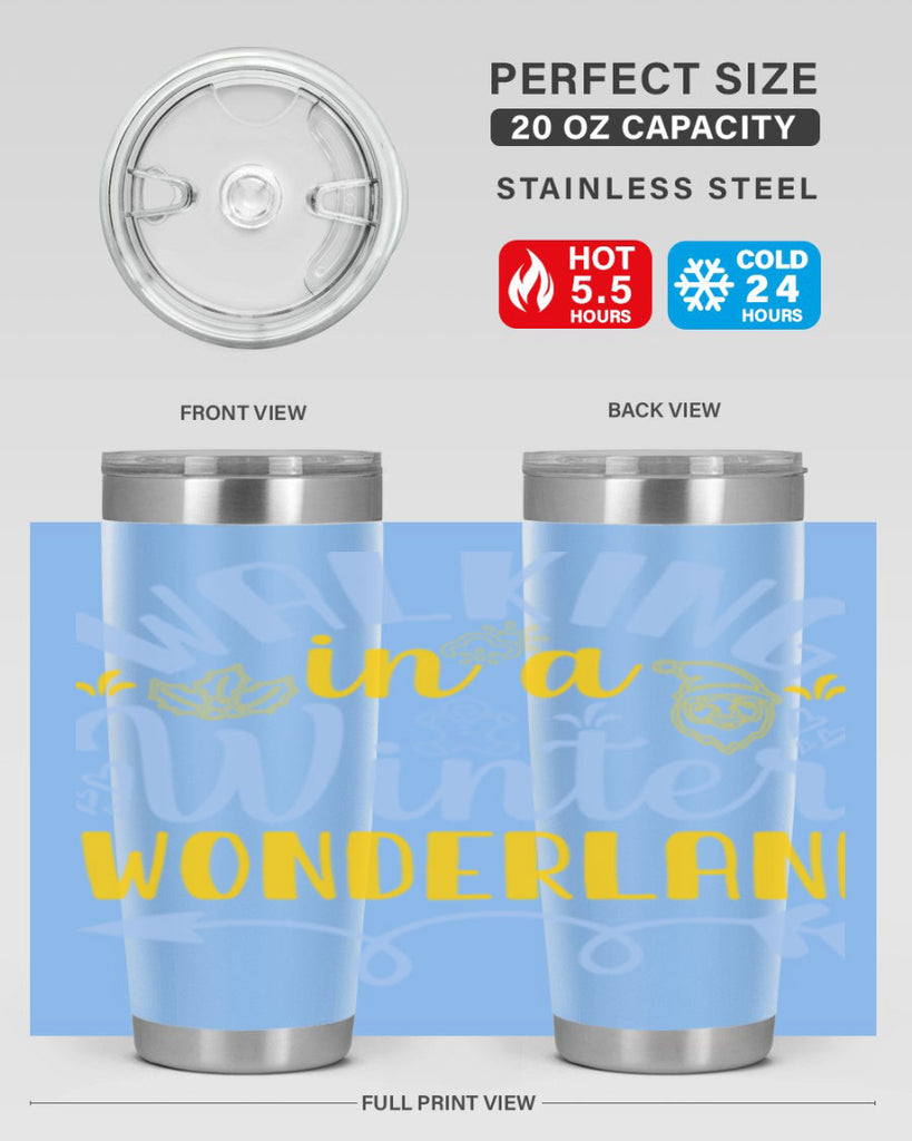 Walking in a winter wonderland440#- winter- Tumbler
