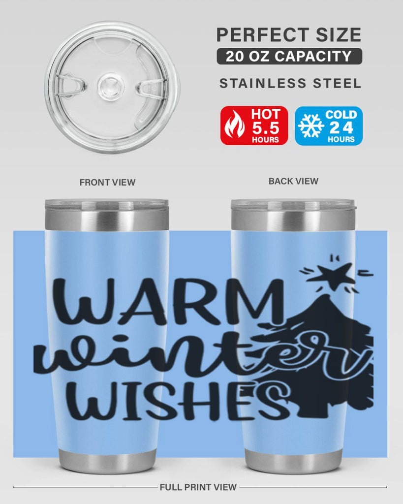 Warm Winter Wishes 451#- winter- Tumbler