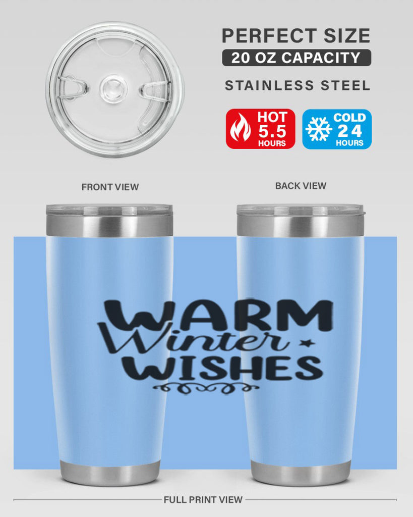 Warm Winter Wishes 453#- winter- Tumbler