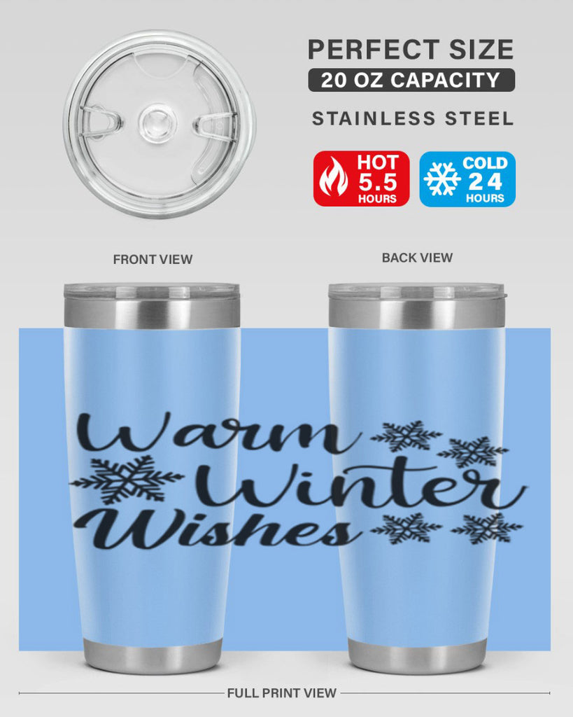 Warm Winter Wishes 466#- winter- Tumbler