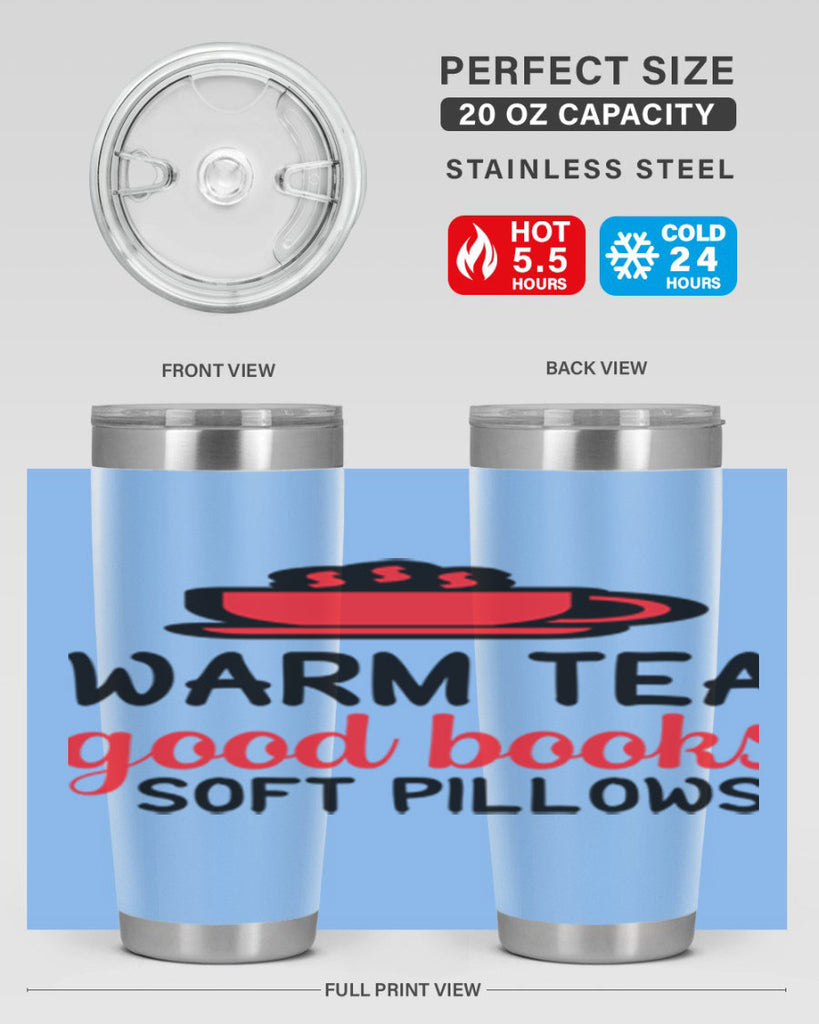 Warm tea good books soft pillows 448#- winter- Tumbler