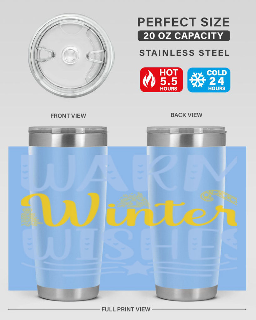 Warm winter wishes 449#- winter- Tumbler