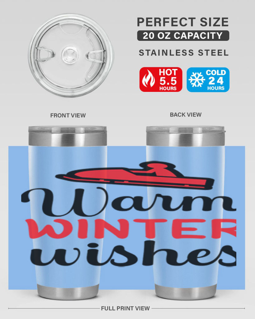 Warm winter wishes 452#- winter- Tumbler