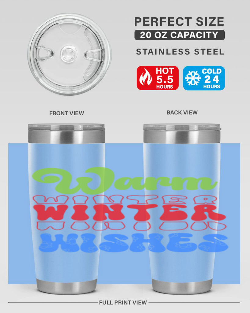 Warm winter wishes 458#- winter- Tumbler