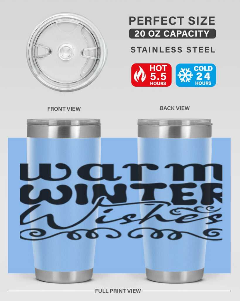 Warm winter wishes 461#- winter- Tumbler