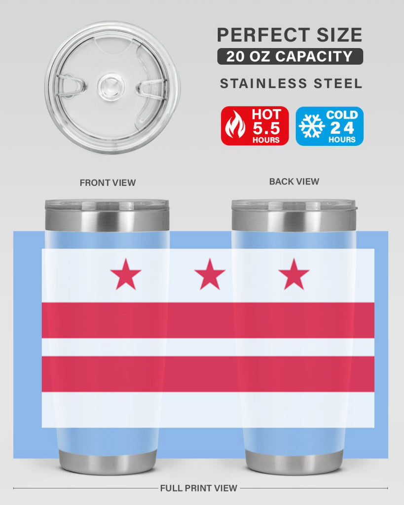 Washington DC 5#- Us Flags- Tumbler