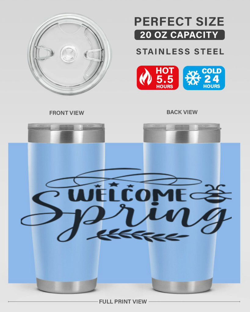 Welcome spring design  594#- spring- Tumbler