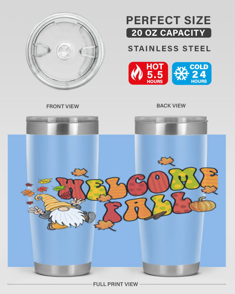 WelcomeFallGnome 637#- fall- Tumbler